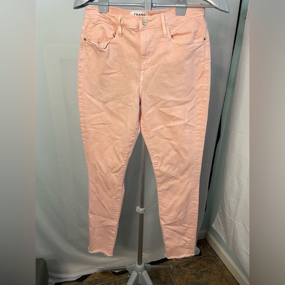 Frame peach Le high skinny Ankle jeans size 32 - Picture 1 of 11